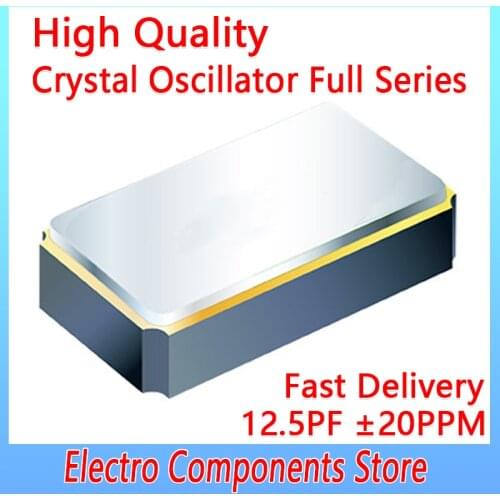 3PCS/Lot 1610 32.768KHZ Chip Passive Quartz Crystal Oscillator 32.768K 1.6*1.0 SMD Passive Crystal Resonator 2Pin 12.5PF ±20PPM