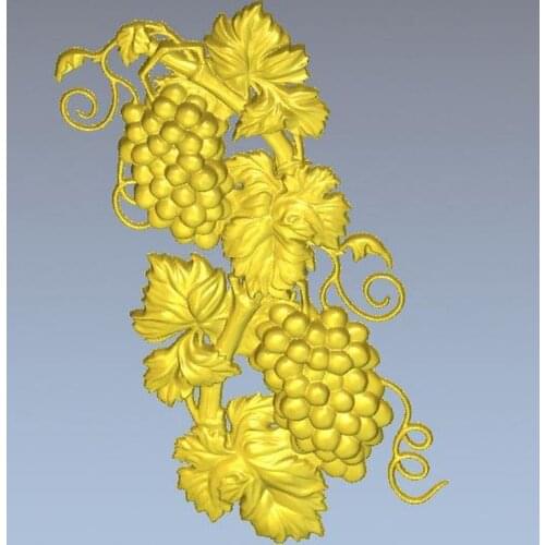 3d model relief for cnc in STL file Grapes