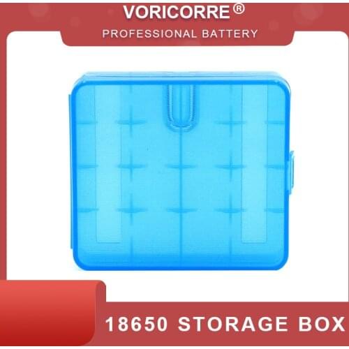 4 slots 18650 Rechargeable battery Storage box Plastic box 4 Section equipment Thicken