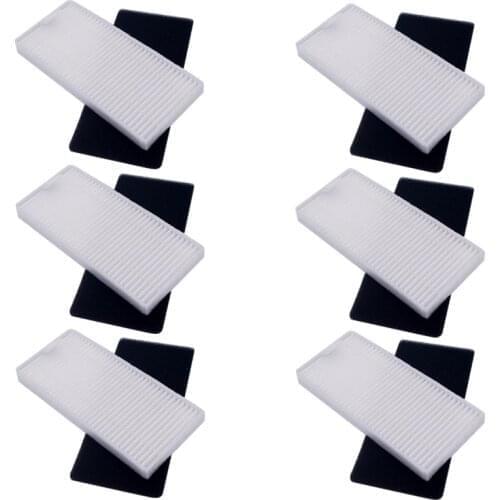 6 pieces of 12 pieces per piece. Hepa filter + 6 pieces. Sponge filter for eufy robovac 11, spare parts for eufy robovac 11c