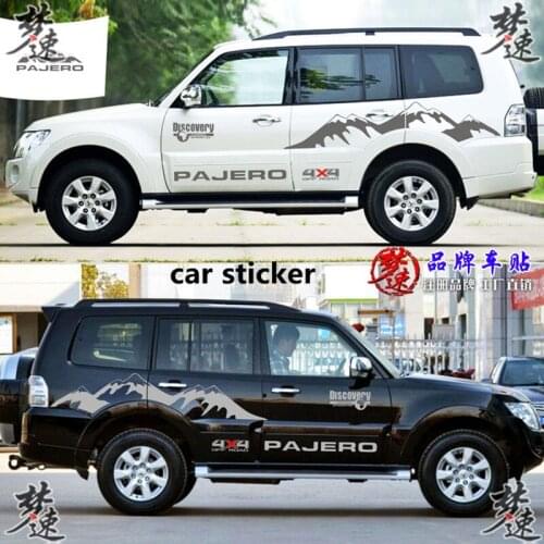 Car stickers FOR Mitsubishi Pajero personalized off-road vehicle snow mountain stickers decoration