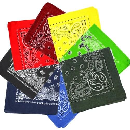 Unisex Outdoor Cycling Riding Paisley Bandana Square Head Neck Scarf Headwear