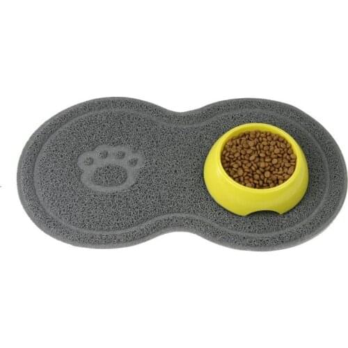 Clean PVC Pet Dog Puppy Cat Feeding Mat Pad Cute Bed Dish Bowl Wipe Food Water Feeding Clean Pet Supplies Pet Placemat