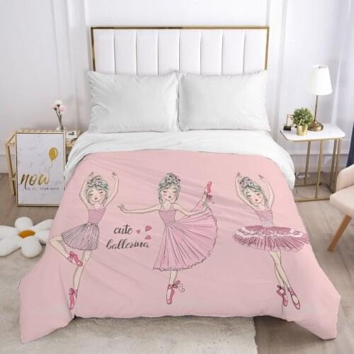 Cartoon Childrens Duvet cover Quilt/Blanket/Comfortable Case Bedding for kids baby boy girls 140x200 for Home Car Ballet