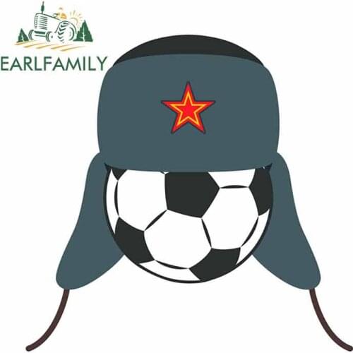 EARLFAMILY 13cm x 12.5cm For Football Car Stickers Interesting Decal Creative Graphics Scratch-Proof Car Assessoires Decoration