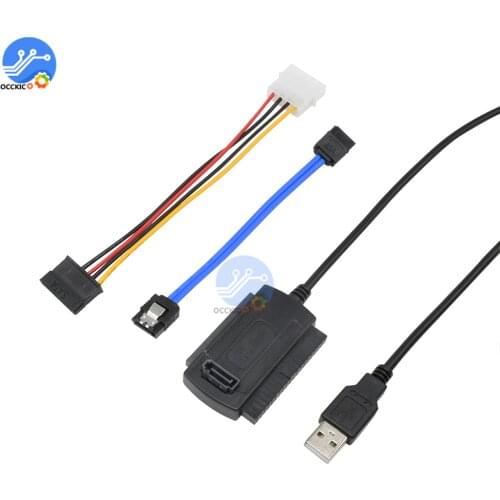 SATA PATA IDE to USB 2.0 Adapter Date Cable for 2.5/3.5 Hard Disk Drive DVD Converter Cable Line