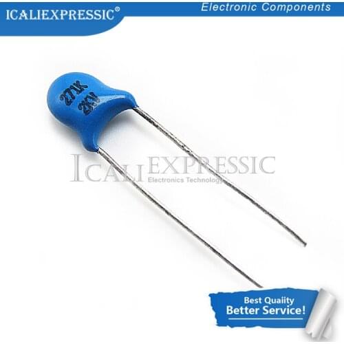 10PCS High voltage ceramic capacitor 2KV271K 271K 2KV DIP-2 In Stock