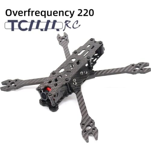 TCMMRC FPV Frame Kit Carbon Fiber Overfrequency 220 220mm 5 Inch 5mm Arm With 3D Printed Parts for RC FPV Racing Drone