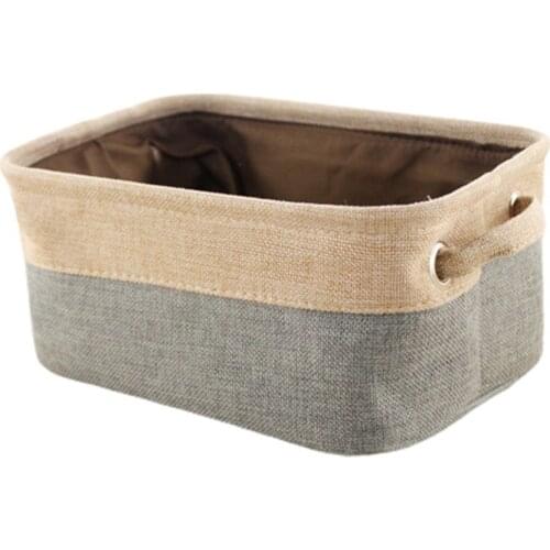 Storage Basket, Portable Multipurpose Household Laundry Basket Dirt Clothes Bag Ditty-Bag, Coffee/Gray