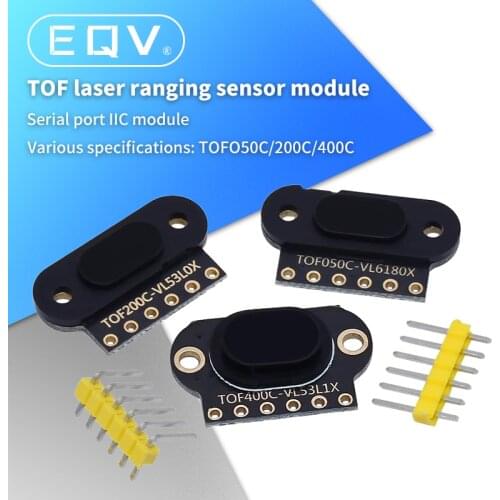 TOF050C 200C 400C laser ranging sensor module TOF time-of-flight distance IIC output for arduino VL6180 VL53L0X VL53L1X