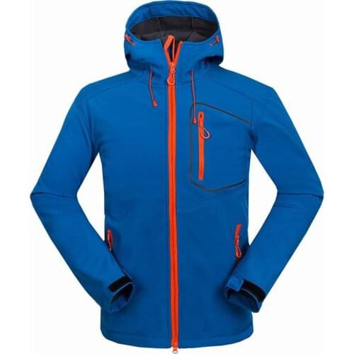 Mens Softshell Jacket Windstopper Waterproof Hiking Mountaineering Jackets Outdoor Thick Winter Coats Trekking Camping Ski 6014