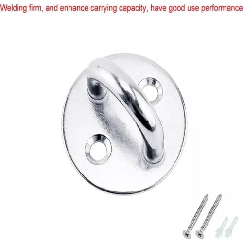 Stainless Steel 316 Pad Eye Plate Boat Marine Mooring Ring Ceiling Wall Mount Base Hook Strap Tie Down Yoga Accessories