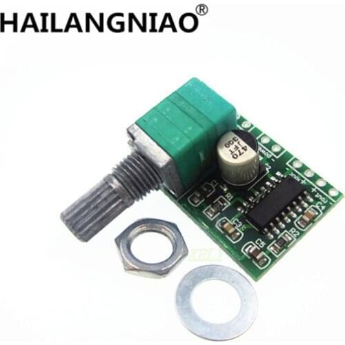 10PCS PAM8403 mini 5V digital amplifier board with switch potentiometer can be USB powered
