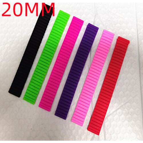 Wholesale 50pcs/lot 20MM elastic rubber Watch band watch strap rubber straps children watch strap new 6 colors available-200906