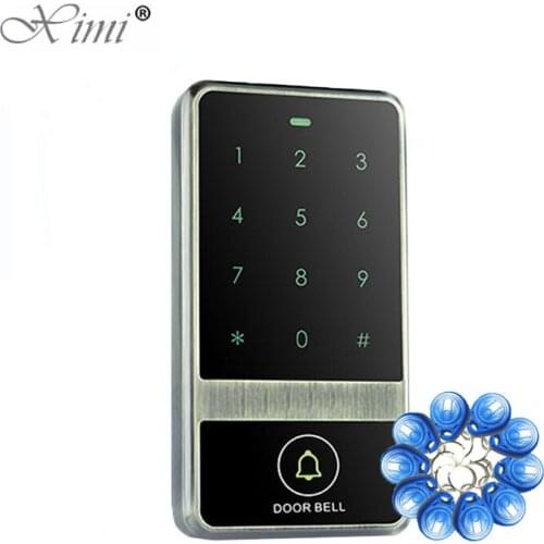 125KHZ RFID Card Access Controller Touch Keypad Surface Waterproof 8000 Users Door Access Control System Card Reader