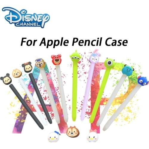 Disney Mickey Minnie Daisy Silicone For Apple Pencil 1 2 Case For iPad Tablet Touch Pen Stylus Protective Sleeve Cover Coque Bag