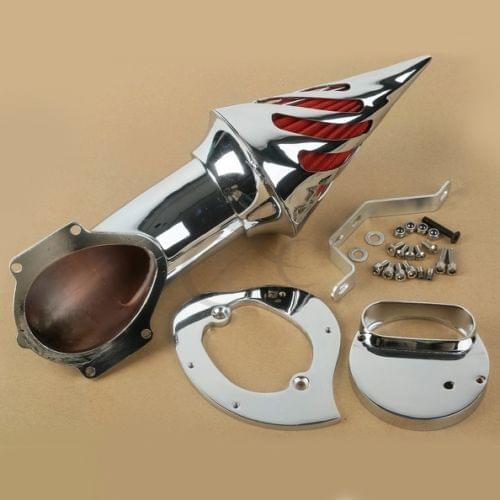 Motorcycle Chrome Spike Air Cleaner Intake Filter For Yamaha V Star XVS 1100 Custom Classic Dragstar XVS 1100