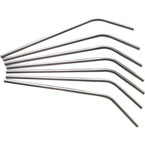 WOWSHINE Economy Stainless Steel Drinkng Straws 100pcs/lot 6 x 215MM 0.35mm thickness Wholesale