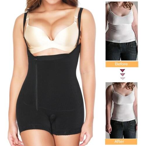 Women Full Body Shaper Waist Trainer Tummy Control Slimming One Piece Corset Sheath Butt Lifter Thigh Slimmer Bodysuit Shapewear