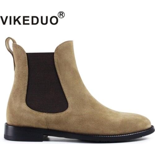 Winter Boots Limited New Botas Mujer Vikeduo 2019 Spring Fashion Style Woman Shoes Chelsea Boots Genuine Classic Ladies Casual