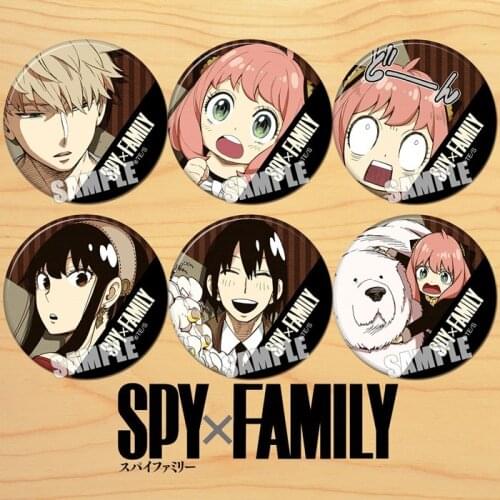 Anime Badge SPY×FAMILY Loid Forger Yor Anya Forger Cartoon Round Brooch Pin Bag Cosplay Collection Itabag Pendant Button Gift