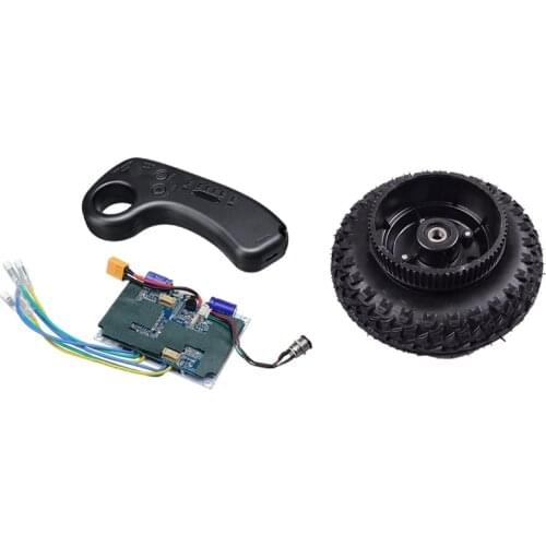1 Set 36V Dual Motor Electric Skateboard Longboard Remote Control & 1 Pcs Electric Scooter Wheels with Drive Gear