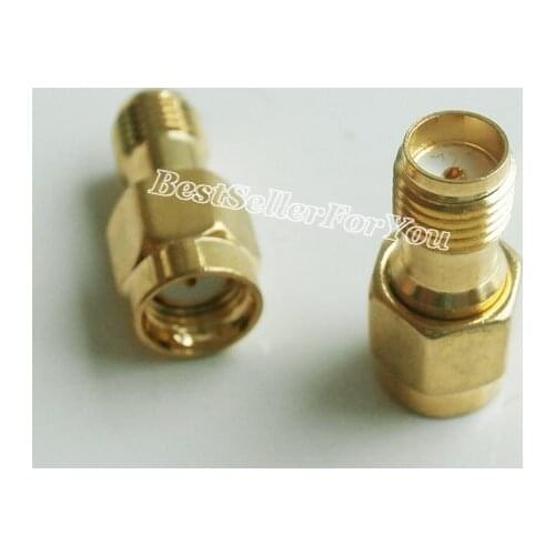 1Pcs SMA Female Jack To RPSMA RP SMA Male Female Pin RF Coaxial Adapter Connector WifiBrass
