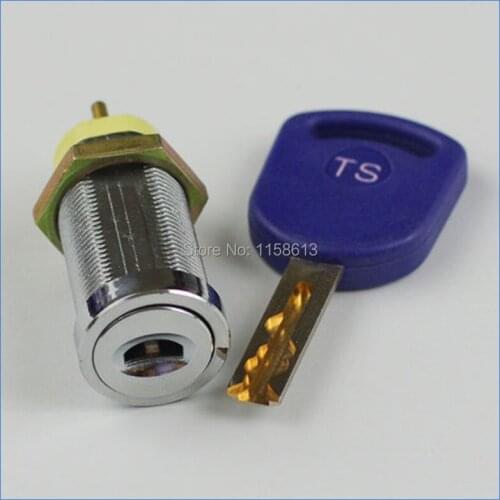 10 pieces 32mm chrome plated keyed alike electronic door switch lock slot machine lock