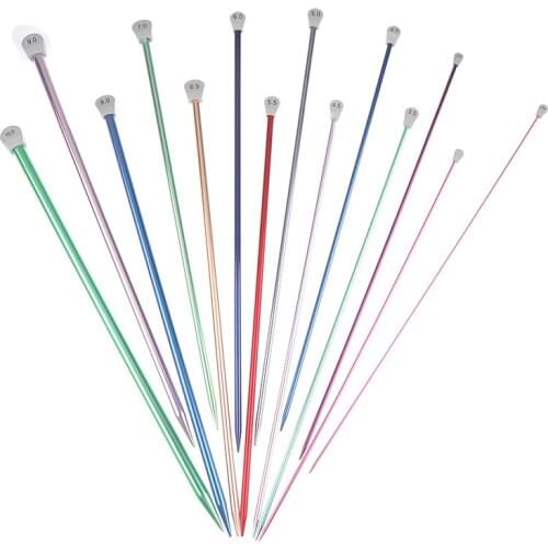 2Pcs/Set New Knitting Needles Pins Straight Weaving Tool Sweater Scarf Needle longe 35cm