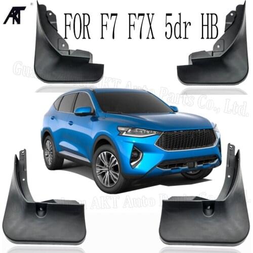 4PCS/LOT Free Shipping High Quality ABS Plastics Automobile Fender Mudguards Mud Flaps For Great Wall Haval F7 F7X