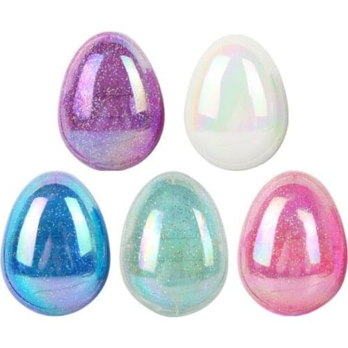 40Pcs/Lot 8.5cm ABS+TPEE Egg Fairy Glimmer Multi-functional Shine Anti-knotting Straight Comb Hairbrush Styling Tools HA2132