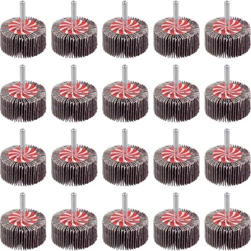 20Pack Abrasive Flap Wheel Sande Sanding Flap Grinding Wheels 80 Grit Aluminum Oxide for Remove Rust and Weld Burr