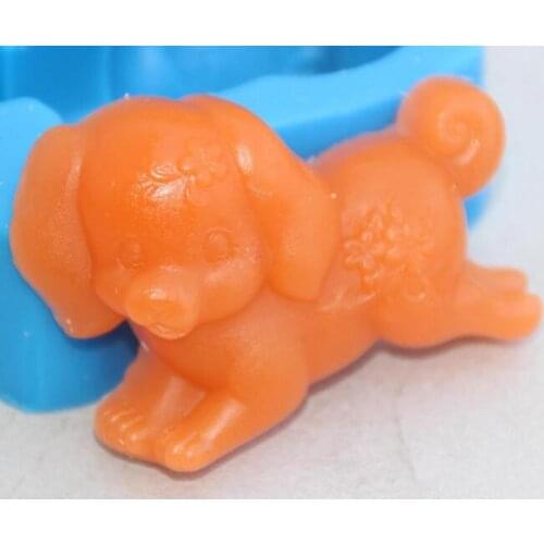 AC025 Dog shape silicone mold Handmade Soap Clay craft mold DIY decoration tools
