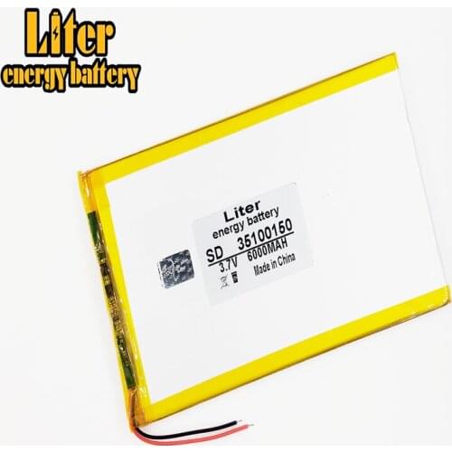 35100150 Tablet battery capacity 3.7V 6000mAh Universal Li-ion battery for tablet pc 8 inch 9inch 10inch