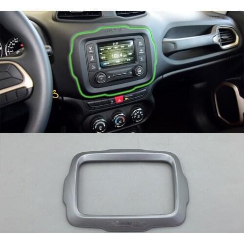 Car-styling interior accessories ABS matte gear paner cover high match For Jeep Renegade 2016