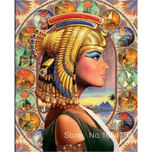 Diamond Embroidery,Egypt,queen,5D,Diamond Painting,image,Full,Stitch Cross,3D,Diamond Mosaic,Needlework,Crafts,gifts A35
