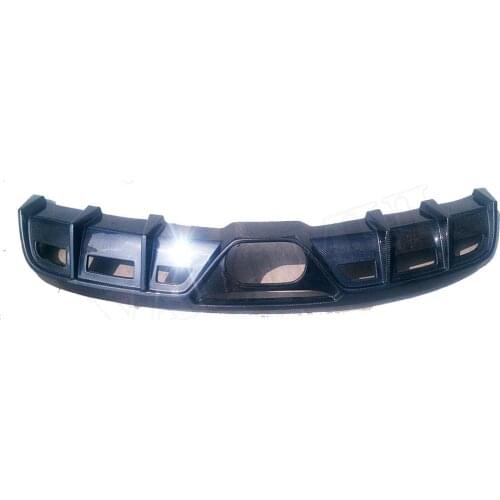 Carbon Fiber Rear Bumper Lip Diffuser Spoiler Middle Exhaust Pipe Outlet for Audi TT 2008 - 2014 Car Styling