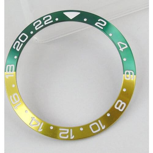 38mm Aluminum Vintage Bezel Insert Dial for Submariner Gmt Watch Face Retro Watches Replacement Accessories