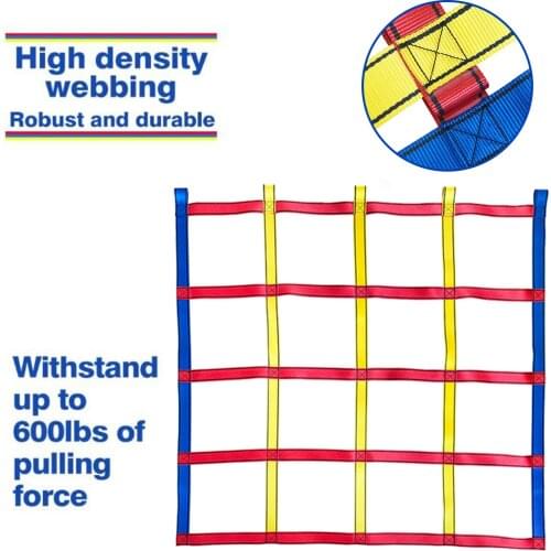 Kids Outdoor Climbing Net Climbing Cargo Net Playground Equipment Training Climbing Net for Sports Team Training Fitness Toy