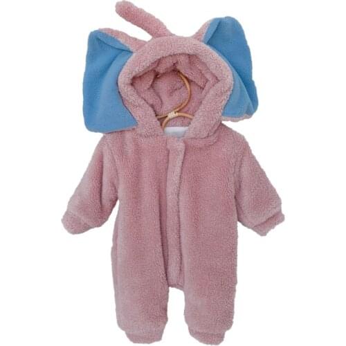 Baby Winter Jumpsuit Thick Baby Boys Romper Girls Overalls Toddler Coat Infant Hooded Cute Costume Pajamas