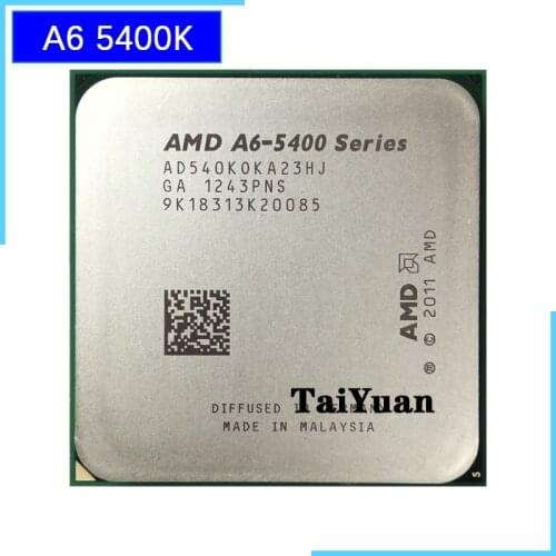 AMD A6-Series A6-5400 A6 5400 K 5400K 3.6 GHz dual-core CPU Processor AD540KOKA23HJ / AD540BOKA23HJ Socket FM2