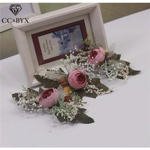 CC 100% Handmade Hair Combs Hairpins Forest Style Fashion Accessories For Girls Bride Seaside Beach Leaf Butterfly Shape 2734