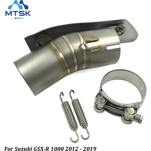 GSXR1000 Motorcycle moto Muffler Exhaust Middle Pipe For Suzuki GSX-R 1000 2012 2013 2014 2015 2016 2017 2018 2019 GSX R 1000