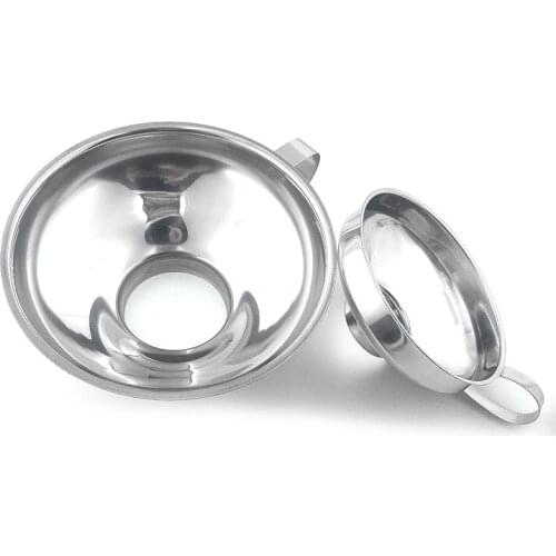 Canning Funnel Wide Mouth Canning Stainless Steel Funnel Hopper Filter Leak Wide-mouth Can for Oil Wine Kitchen Cooking Tools