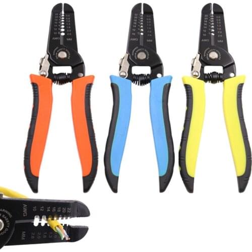 Multifunctional 7 In 1 Automatic Wire Stripper Crimping Terminal 0.2-6.0mm Crimping Tool Electrical Household Wire Stripper Tool
