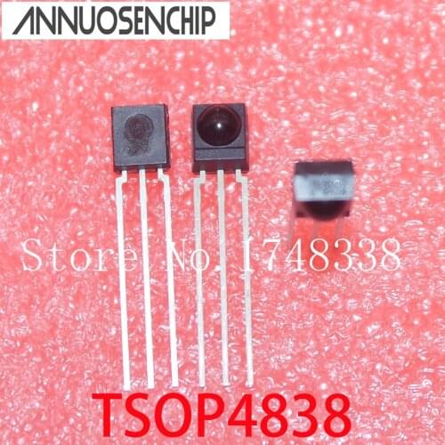 50PCS TSOP4838 P4838 TSOP 4838 DIP-3 Receiver Module 38 kHz NEW