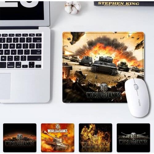 Cartoon The World of Tanks office Pad mouse non-slip pad player pad small size rubber Gaming mouse Pad office Desk Mat
