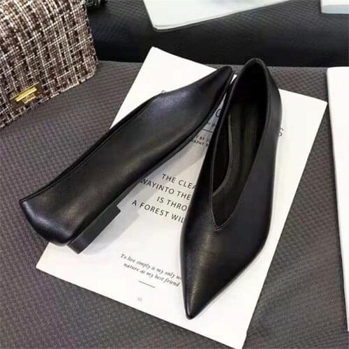 New Pointed Toe V Mouth Sequined Pregnant Women Flats Shoes Shiny Casual Ballet Flat Shoes Woman 2020 Spring Lady Loafers Shoes