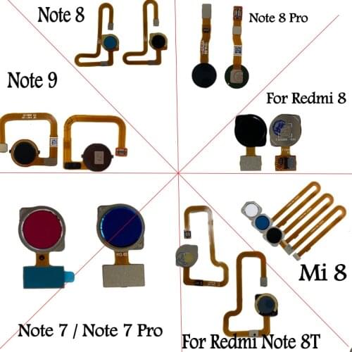 Original For Xiaomi Redmi Note 7 Pro Redmi Note 8 / Note 8 Pro / Note 8t / Note 9 / Mi 8 Redmi 8 Fingerprint Sensor Home Button