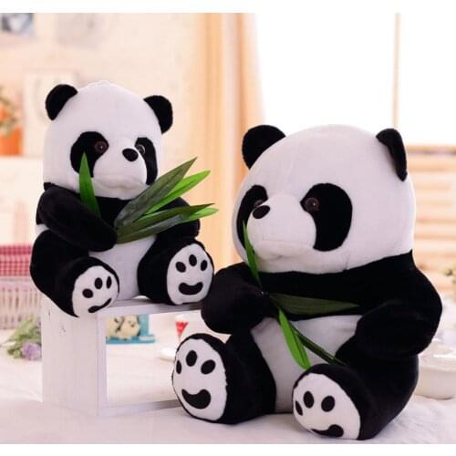 Popular Soft Vivid Cartoon Panda Animal Stuffed Doll Soft Plush Toy Kids Gift Home Party Decor Gift For Children
